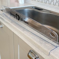 弧形水槽擋水板 L號, 1個, PLUS 07 快樂女人黑色