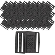 帽繩塑膠夾 20mm, 黑色, 30個