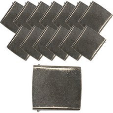 帽繩用鎖扣 L, 14個, 黑鎳色