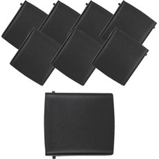 帽繩用鎖扣 L, 8個, 黑色