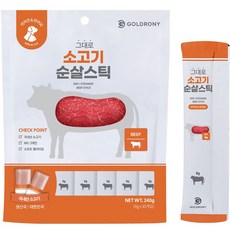 골드로니 반려동물 그대로 순살스틱 간식 30p, 소고기, 240g, 1개