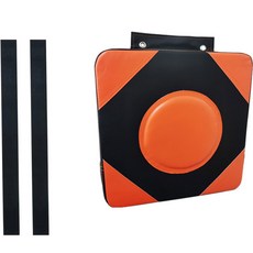 soonZAM 家用壁掛式拳擊靶沙包 + 2條背膠魔鬼氈, 橘色