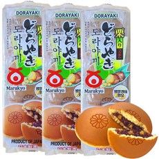 DORAYAKI 銅鑼燒栗子整顆紅豆5p, 275g, 3包