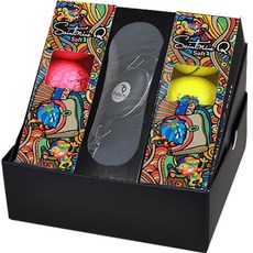 Saintnine Q軟3件套高爾夫球6p+超細纖維球巾禮盒, 1套, 隨機發貨（高爾夫球）