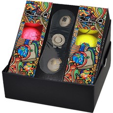 Saintnine Q軟3件套高爾夫球6p+金色記號筆夾禮品套組, 1套, 隨機發貨（高爾夫球），混色（球標，夾子）