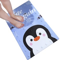 하이유니 욕실 미끄럼방지 건식 동물 발 매트 패드, 1개