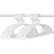 Nature Living 防肩角變形基本款針織衫衣架, 20個, 白色