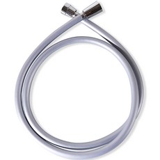 아쿠아듀오 물때 꼬임방지 샤워호스 + 스패너, 2m, 실버