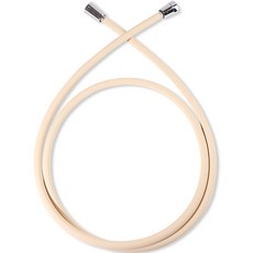 아쿠아듀오 물때방지 잔수배출 샤워호스 1.5m + 스패너, 베이지