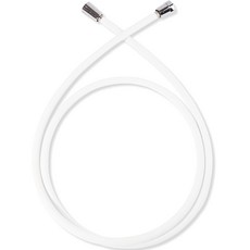 아쿠아듀오 물때 꼬임방지 샤워호스 + 스패너, 1.5m, 화이트