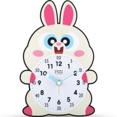 HAPPYVIRUS 피규어 교육용벽시계 HV8001 토끼, 혼합색상