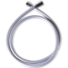 아쿠아듀오 물때 꼬임방지 샤워호스 + 스패너, 1.5m, 실버