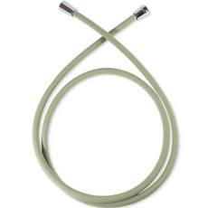 AQUADUO 防污垢殘水排出蓮蓬頭軟管 1.5m + 扳手, 橄欖綠, 1個