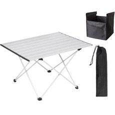 Els 超輕量露營桌 + 收納袋 + 儲物袋, 白色
