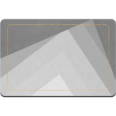 위더홈 깔끔 그레이 톤 뽀송 발매트, 트라이앵글
