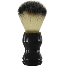 Mantoolkits馬毛羊毛刮鬍刷 黑色 大型, 1件, 1個