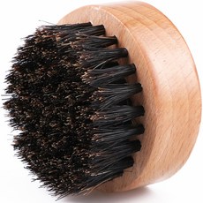 맨툴킷쯔 라운드 면도브러쉬 원목흑돼지털, 1개입, 1개