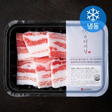 6다이닝 스페인산 이베리코 한입 기름 삼겹살 (냉동), 300g, 1개