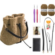 yarna 하이푸들 조리백 블랙세트 DIY 패키지, 11 피넛버터, 랜덤발송(단수링), 1세트