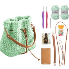 yarna 하이푸들 조리백 카멜 세트 DIY 패키지, 5 베이비민트, 랜덤발송(단수링), 1세트