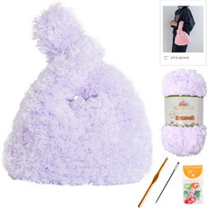 Yarna 手拿袋DIY組, 85615寶貝紫色,隨機出貨(單環), 1組