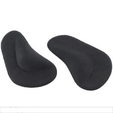 男女通用足底軟護墊 左腳 + 右腳組 黑色, 1套