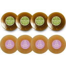 Probubbly 魚腥草中性皂 110g x 4入 + 竹鹽3中性皂 110g x 4入 套組, 1個