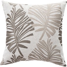 尤加利葉圖案亞麻靠枕套