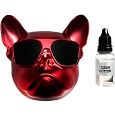 MFUTURE 鬥牛犬車用芳香劑組 霧面紅, 清新棉, 1套