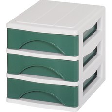 more systems Forky 迷你3層抽屜櫃, 深綠色, 1個