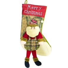 DRC 聖誕節聖誕老人襪袋, 混色, 1個