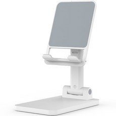 그리뉴얼 탁상용 접이식 핸드폰 거치대, 화이트, 1개