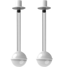 Bebelock 替換用韓國產重力球吸管, 2個, 透明