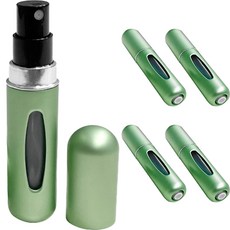 R-Perfume Subner 分裝空瓶 噴霧 5ml, 5個, 霧面綠