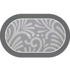 Wider Home 波浪圖案腳踏墊, 灰色, 1個