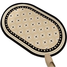 Hyree 高級橢圓形廚房浴室地墊, 06