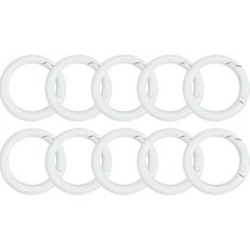 開口式彩色O型環 25mm, 白色, 10個