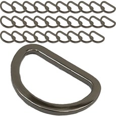 扁平D形環 32mm, 黑鎳色, 30個
