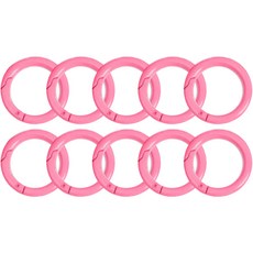 開口式彩色O型環 25mm, 粉紅色, 10個