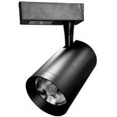 시그마LED 레일조명 LED 일체형 원통 등기구 20W 3p + 레일 1M + 전원마감 세트, 주광색(블랙), 1개