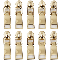 일반 금속 지퍼머리 5호, 골드, 10개