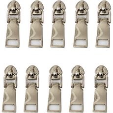 일반 금속 지퍼머리 5호, 실버, 10개