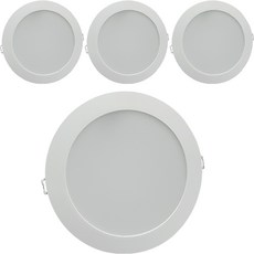 SIGMA LED 薄型 高級型 LED 崁燈 15.5~16.5cm 15W, 自然白光, 4個