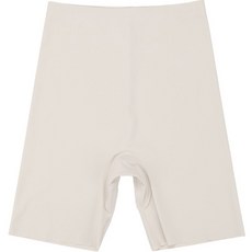 cofv 女性提臀無痕長版四角褲, 1個, 奶油白