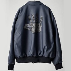 세븐룩북 남성용 HIGH FIVE 오버핏 레자 투웨이 자켓 BBP005