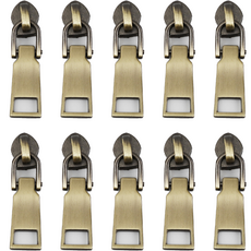 일반 금속 지퍼머리 5호, 엔틱골드, 10개