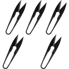 아유디 매트 쪽가위, 5개, 블랙