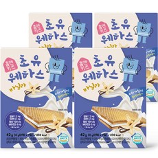 홈앤키즈 초유웨하스 바닐라, 바닐라맛, 42g, 4개