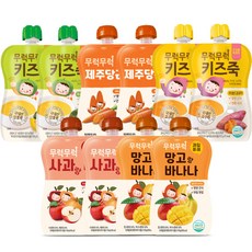 2ucareS 孩童粥蔬果泥組合 10包入, 地瓜口味+南瓜口味+紅蘿蔔口味+蘋果水梨口味+芒果香蕉口味, 1組