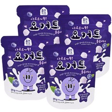 HOME&KiDS 乳酸菌優格點心塊, 藍莓口味, 20g, 4包